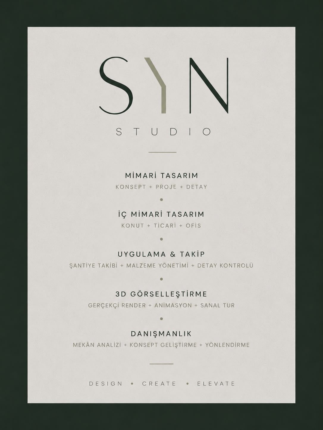 Syn Studio Tasarım Önizleme
